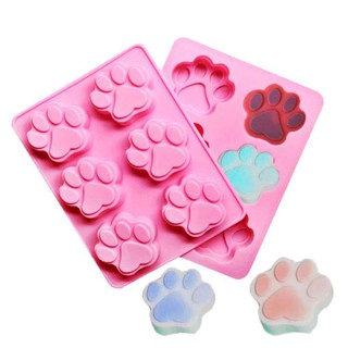 Khuôn silicon làm pudding, đậu hũ non, thạch, làm bánh hình chân mèo ngộ nghĩnh