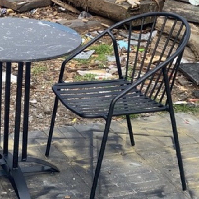 Bàn ghế cafe ban công, bộ 1 bàn 2 ghế phù hợp cho quán cafe sân vườn ngoài trời