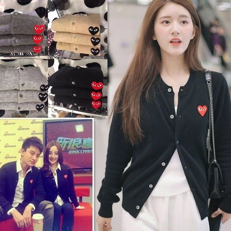 COZOK Áo Khoác Cardigan Dệt Kim Tay Dài Dáng Ngắn Thêu Họa Tiết Trái Tim Xinh Xắn Thời