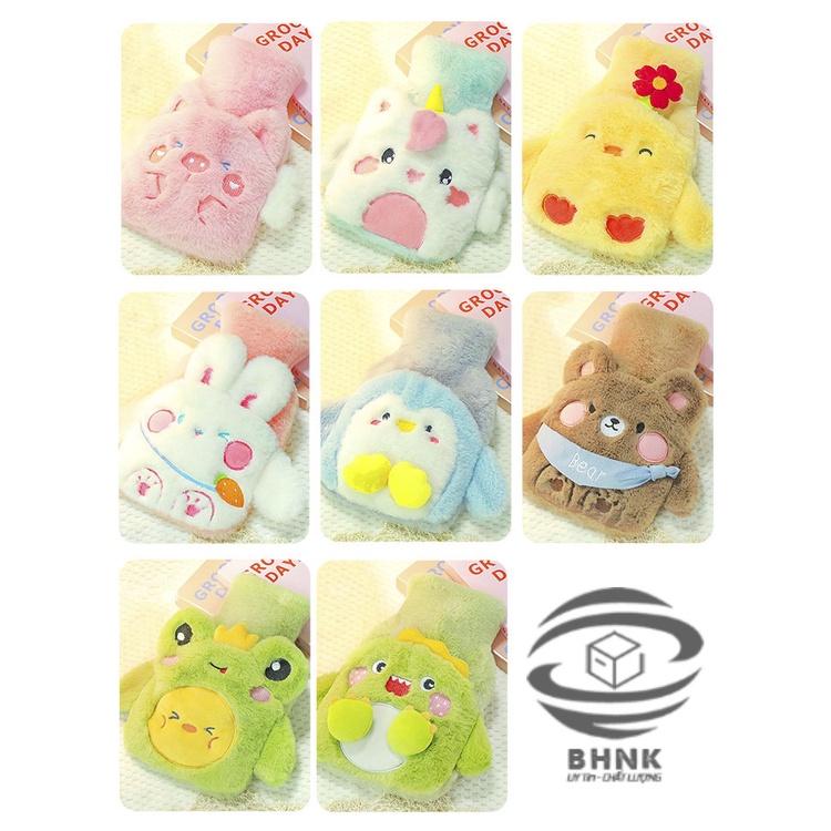 Túi chườm nóng lạnh bụng kinh hoạt hình dễ thương 400ml