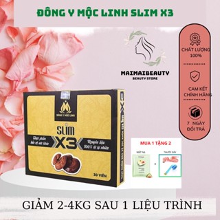 Giảm Cân slim X3 Đông Y Mộc Linh viên uống giảm cân nhanh cấp tốc trà thảo