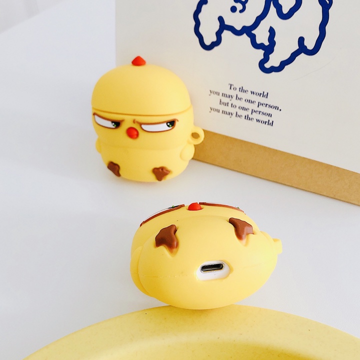 Case Airpods 1/2/3/Pro Vịt Con Khó Tính Cute, Ốp Airpods Dễ Thương - Mã TZAP358