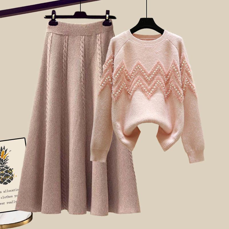 Bộ Áo Sweater + Chân Váy Ôm Eo Phong Cách Phương Tây Thời Trang Mùa Xuân Mới 2022 Cho Nữ