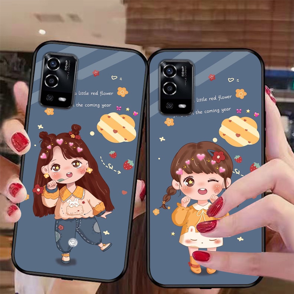 Ốp lưng điện thoại oppo a55 4g / oppo a55 5g cặp đôi hoạt hình cute , ốp tình nhân