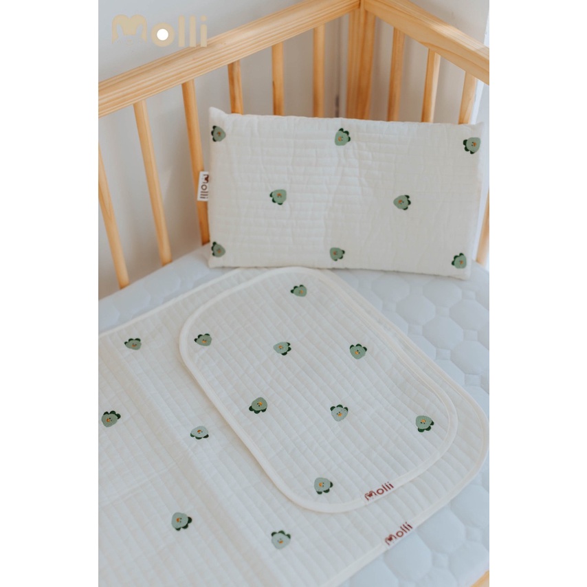 Gối Lót Đầu Cho Bé Sơ Sinh KT 35*25cm - HÀNG MADE IN VIỆT NAM CAO CẤP