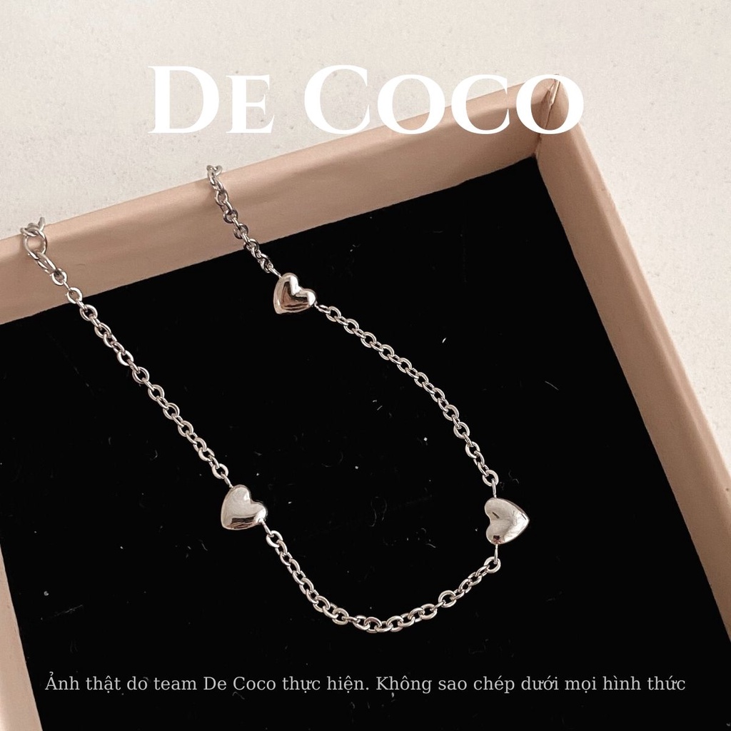 Vòng tay nữ De Coco Herz hình trái tim phồng
