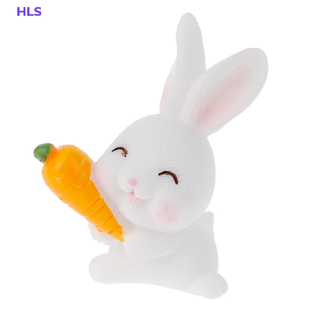 Mô Hình Chú Thỏ Mini Bằng Resin Trang Trí Lễ Phục Sinh