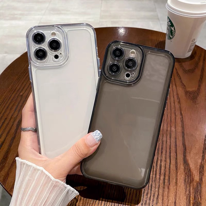 Ốp lưng iphone Ốp Điện Thoại Mềm Trong Suốt Đơn Giản Chống Sốc Cho Iphone / Pro / 13 Pro / Max 12 Pro / Max / Xs Max / XR / 7 / 8 Plus