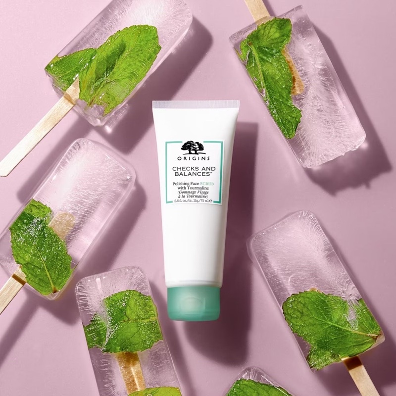 🌿 Origins Checks and Balances Face Scrub 2ml - Mẫu thử kem tẩy tế bào chết sáng da