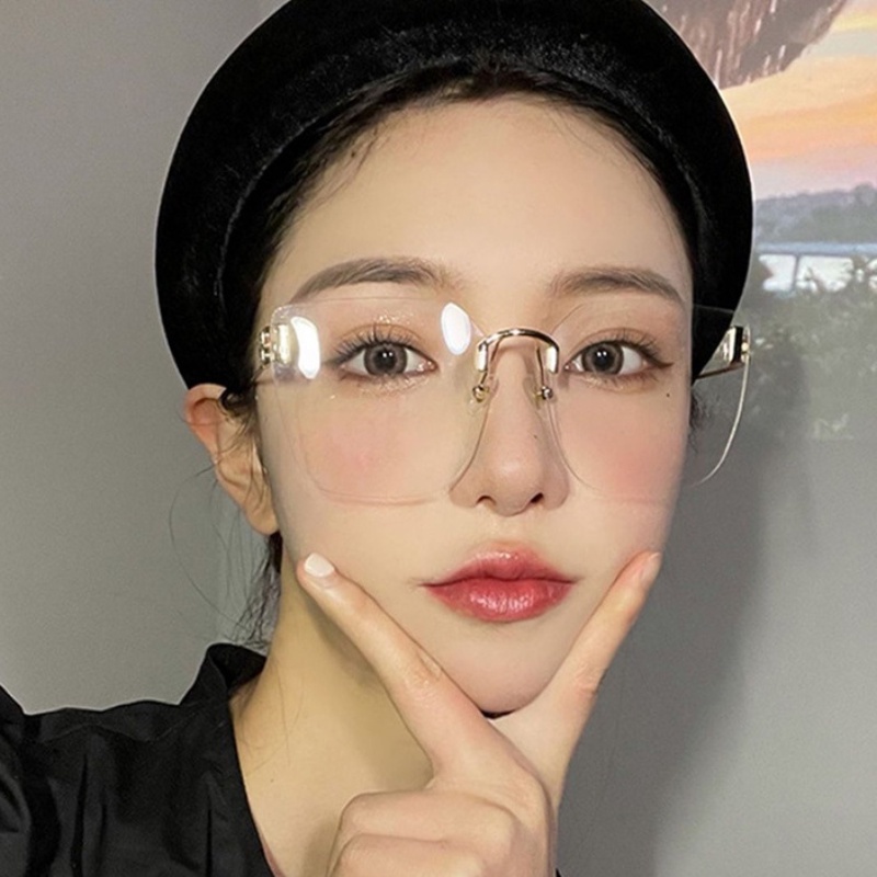 (HENGHA) Shades Sunglasses for Women/Men Star Style Sun Glasses Retro Vintage Korean Designer Cut Edge Lens Sunglasses