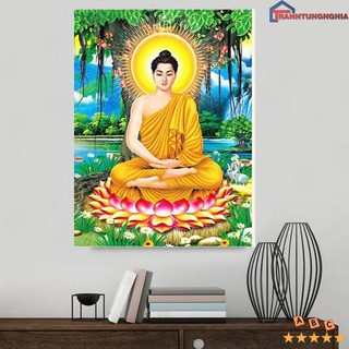 Tranh thêu chữ thập phật thích ca mâu ni LV047 DV6397 (43cm x 55cm)