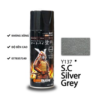 Y137 s.c sơn xịt samurai màu xám bạc