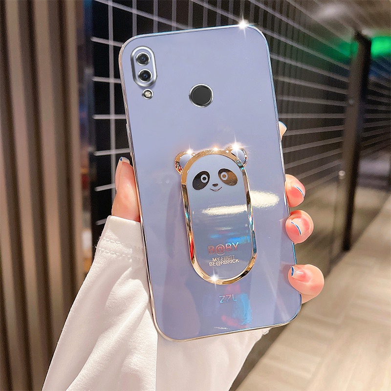 Ốp Điện Thoại Hình Gấu Trúc Có Giá Đỡ Cho Huawei Nova 3 3i 3E 4 4E