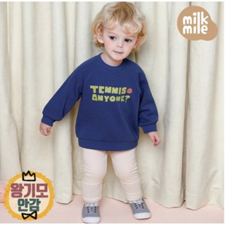 Bộ nỉ Milkmile màu xanh đậm họa tiết tennis Nga Fish BN1M3T0