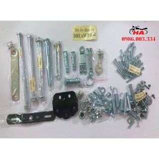 Bộ ốc dàn xe máy,xe dream thái, dream việt, xe wave,xe super cub 50