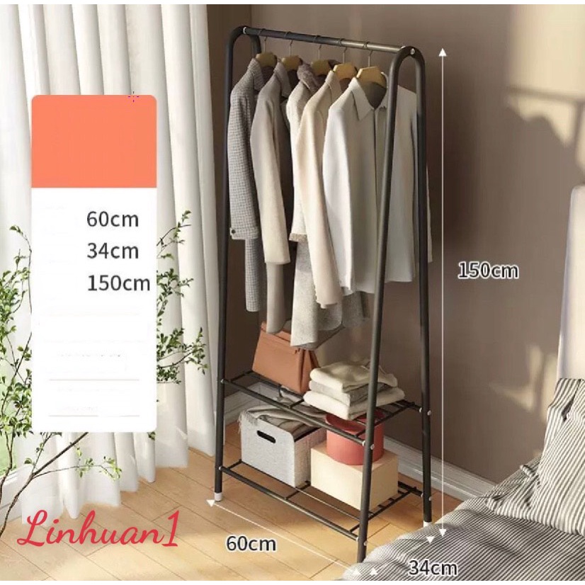 Kệ treo quần áo chữ A  khung inox