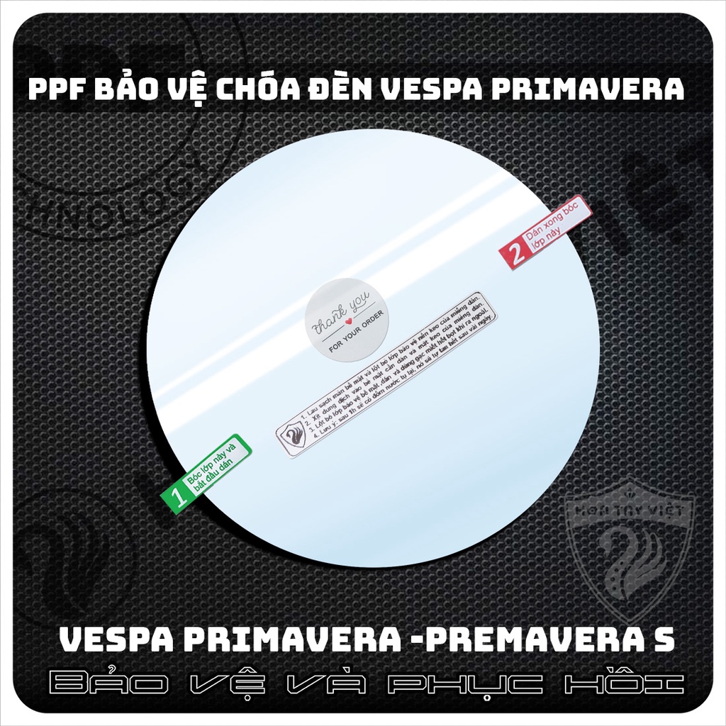 PPF Vespa PRIMAVERA Miếng dán bảo vệ CHÓA ĐÈN xe VESPA PRIMAVERA