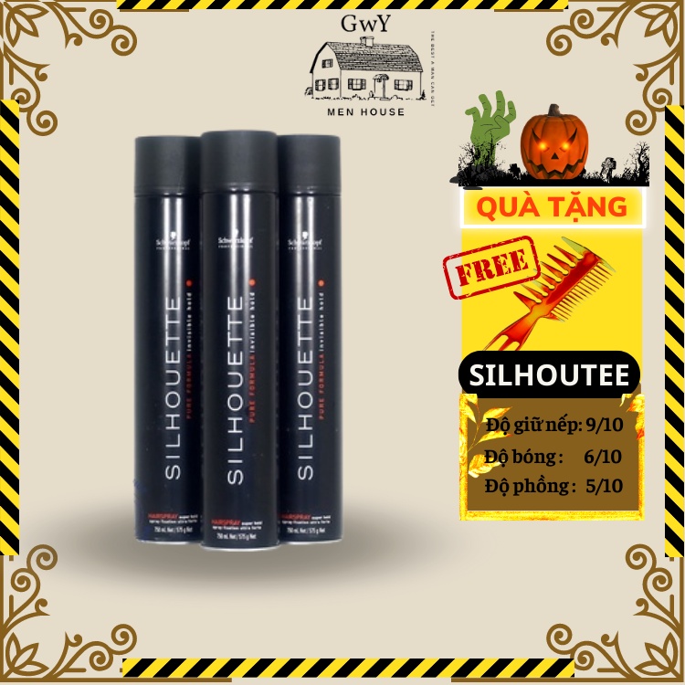 Gôm xịt giữ nếp tóc Silhoutte 420ml giữ nếp 48 tiếng