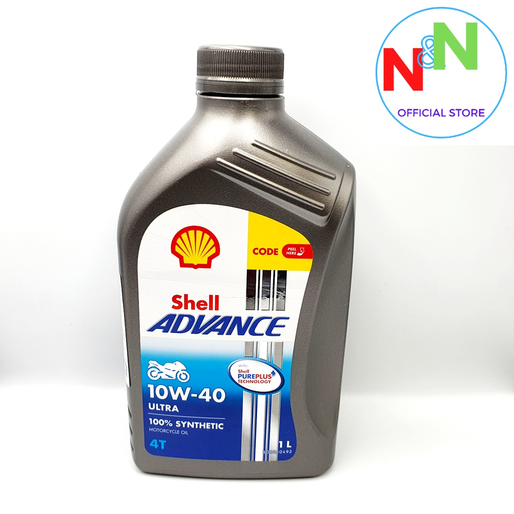 Shell Advance Ultra 10W40 nhớt tông hợp cao cấp dành cho xe số, côn tay - Sản xuất tại Thái Lan