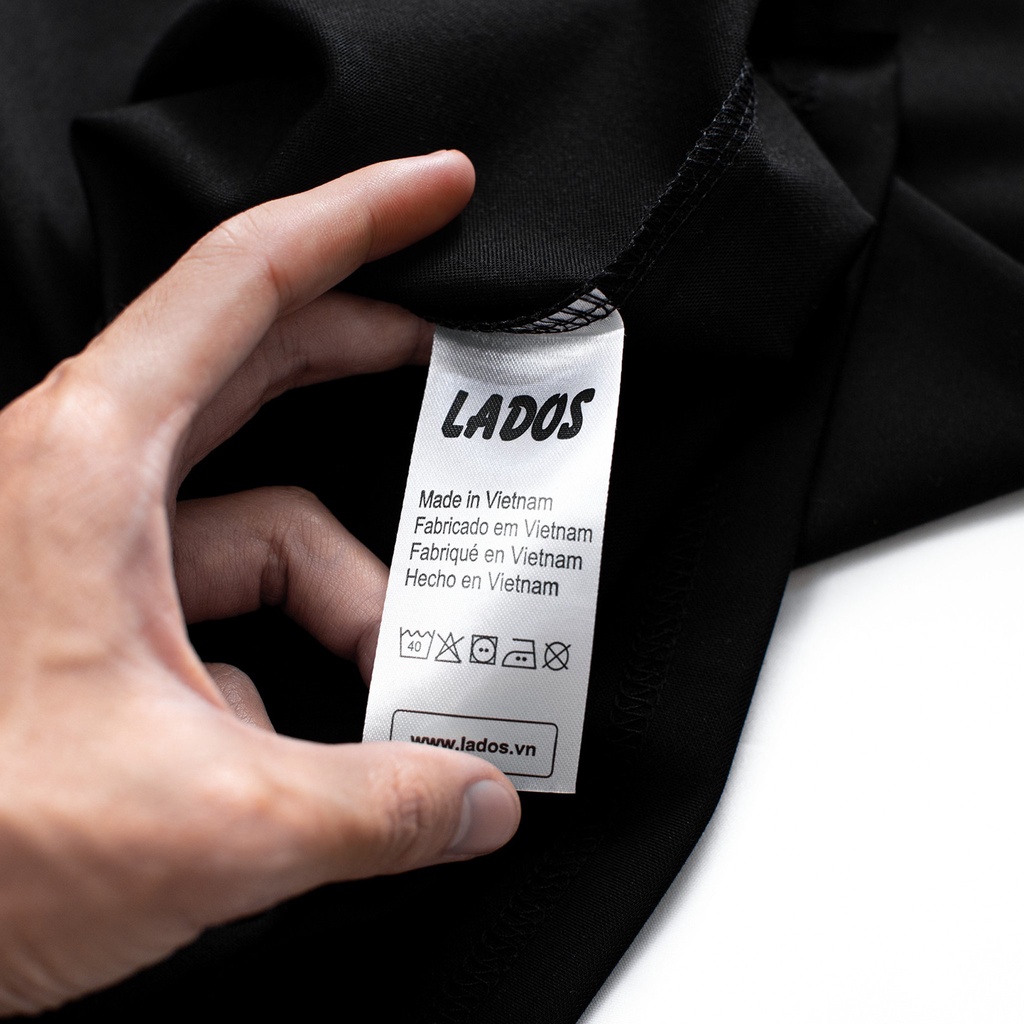 Áo thun Cotton Pique cao cấp co giãn Hàn Quốc in logo LADOS - LD9115 dễ phối đồ