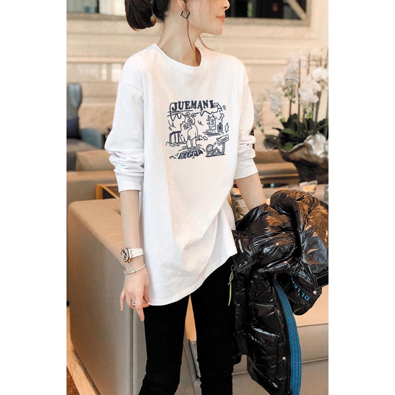 NRVP Áo Thun Nữ Dài Tay Thời Trang Hàn Quốc 2023