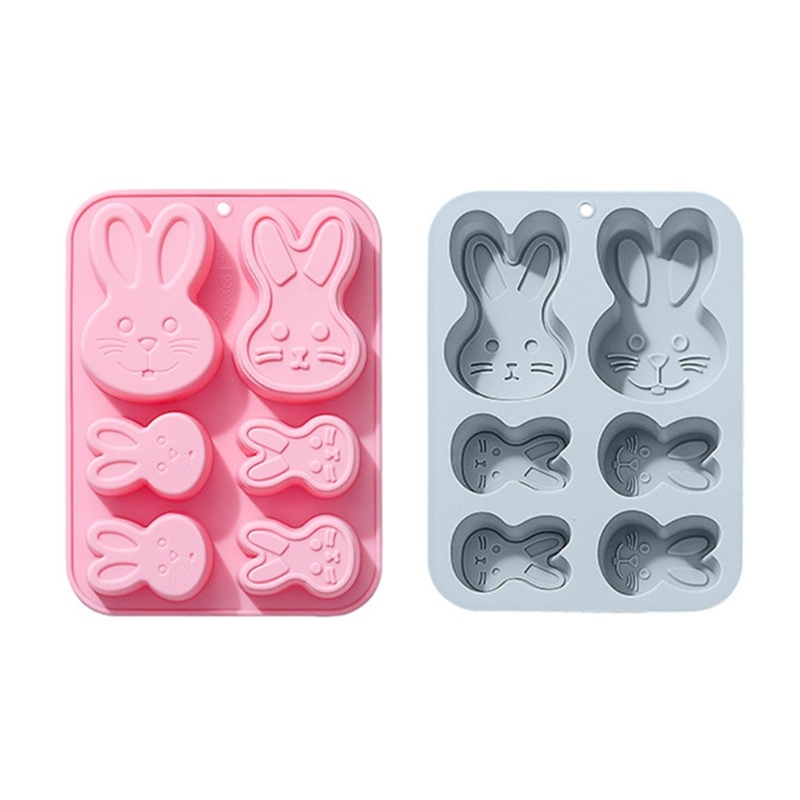 Khuôn Silicone Tạo Hình Làm Bánh Kẹo Hình Thỏ 3D DIY