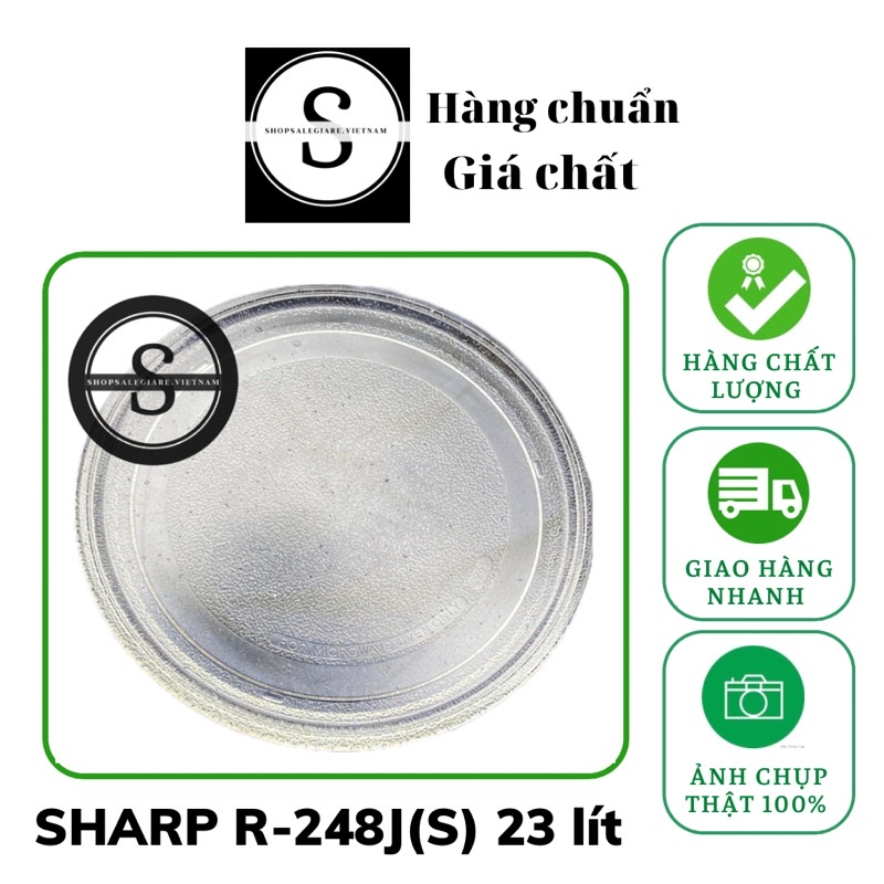 Đĩa lò vi sóng SHARP R-248J(S) 23 lít chính hãng ( sharp r248js )