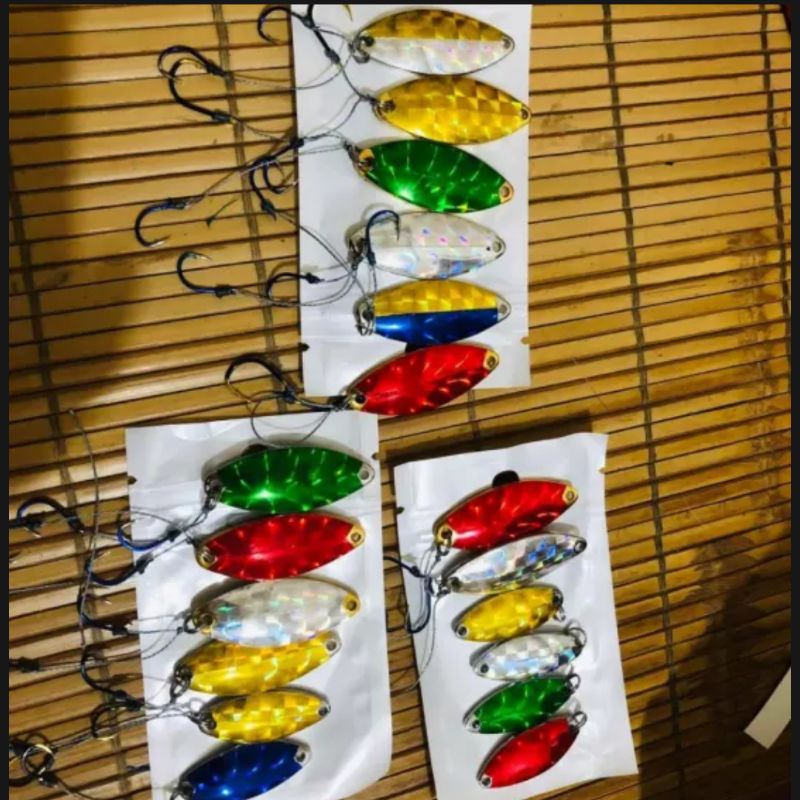 Mồi thìa lượn spoon nặng 4g , 6g,  thìa lượn chuyên câu cá suối, cá mương , cá chày , rô phi