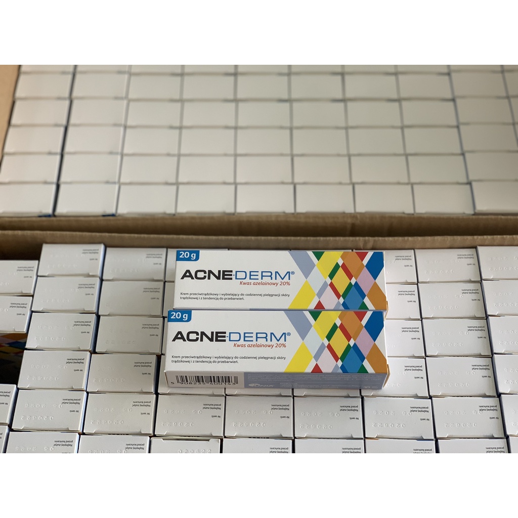 Acne Derm 20% Azelaic Acid tuýp 20g - BaLan - Acnederm Kem giảm Mụn, mờ thâm, trắng sáng da