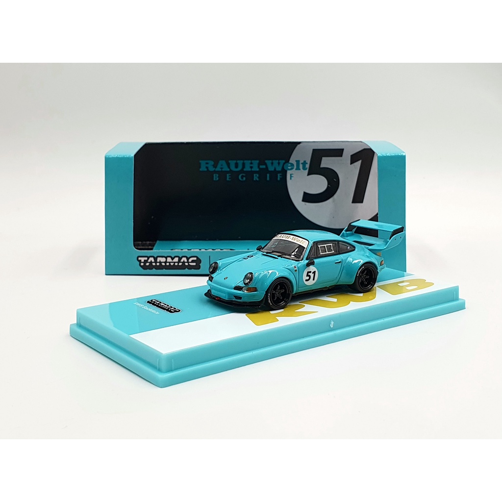 Xe Mô Hình Porsche RWB Backdate 1:64 Tarmac Works ( Xanh Min )