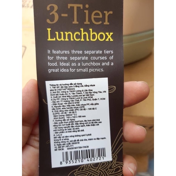 Camen 3 tầng Lock & Lock