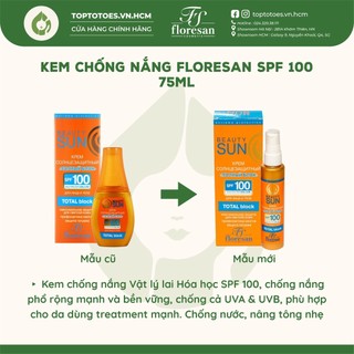 Kem chống nắng Floresan SPF 100 - Total Block