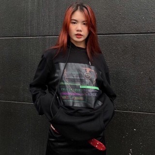 Áo dài tay the lovding "the mood" french terry black hoodie