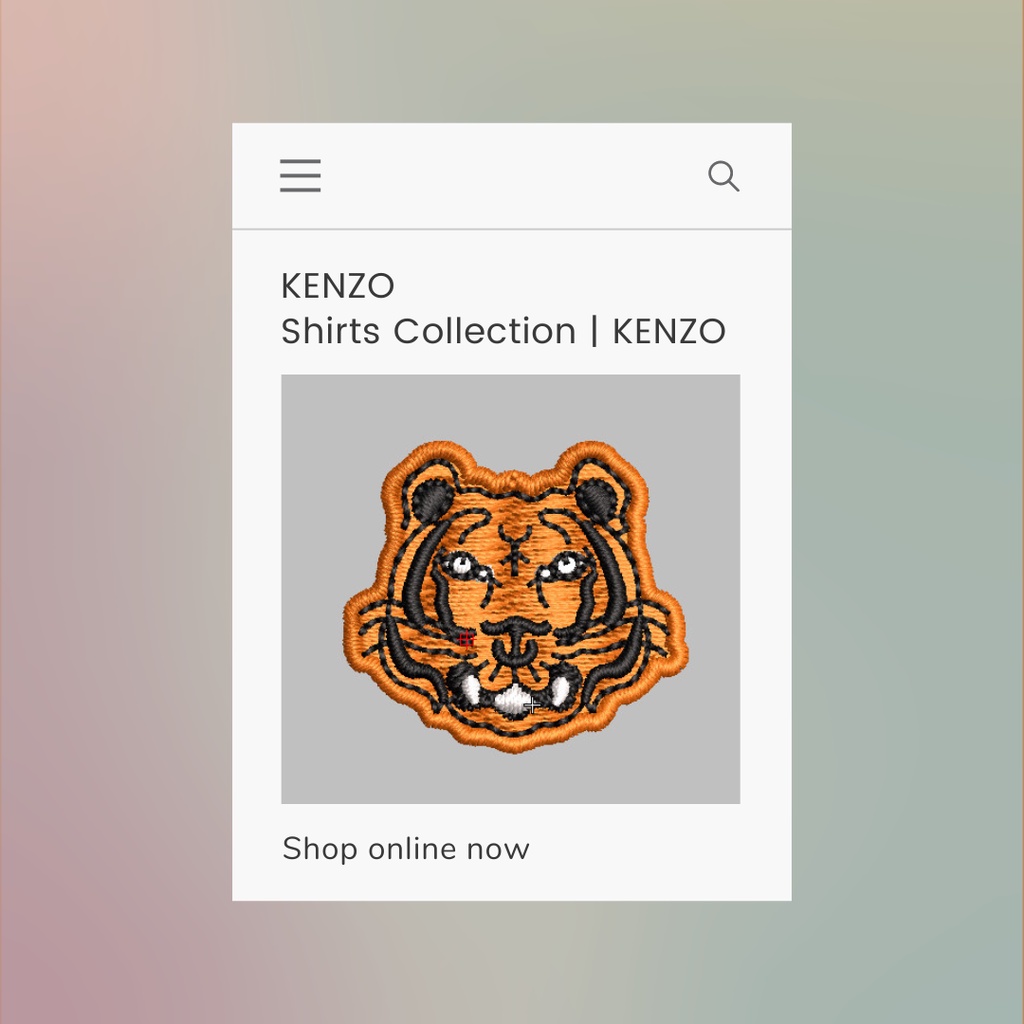 Áo thun thêu cotton unisex KKENZ0