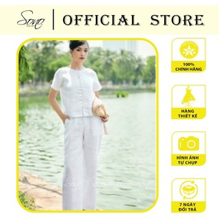 Sono - bộ dài linen nút bọc dễ phối đò cho các nàng diện siêu xinh dễ kết hợp