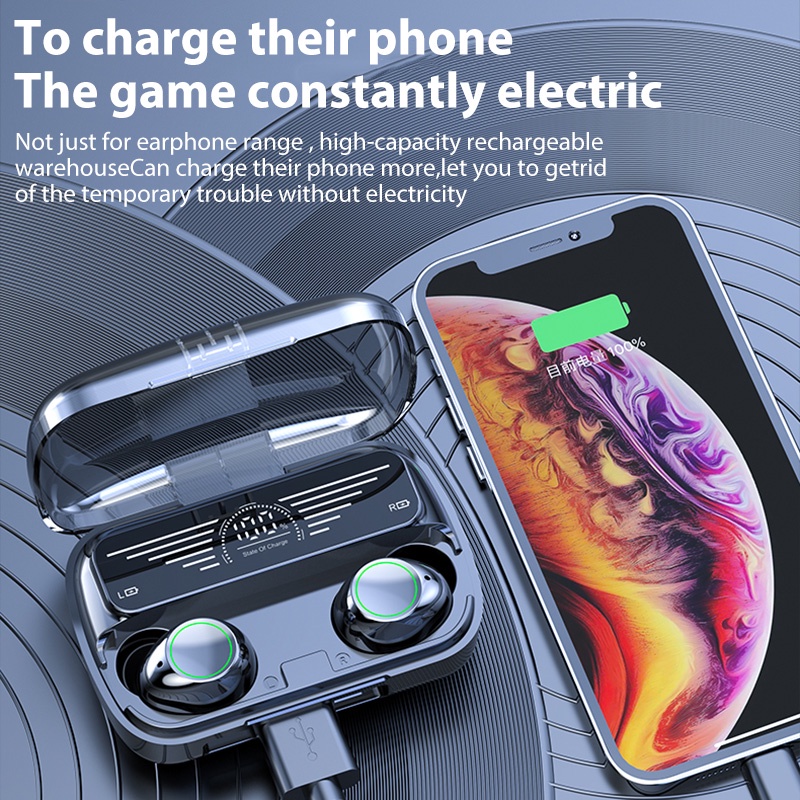 Tai Nghe Nhét Tai Không Dây Bluetooth Kỹ Thuật Số Kèm Hộp Sạc BQ10 TWS