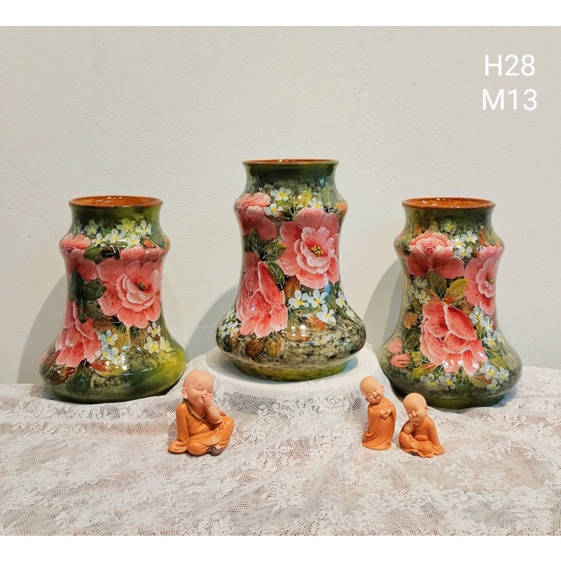 Lọ hoa vẽ tay- lọ hoa Bát Tràng