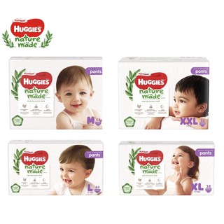 Tã Dán/Quần Huggies nature made NB60/S82/M64/L54/XL44/M58/L44/XL38/XXL26