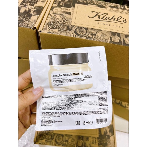 [ Sample 15ml ] Mặt nạ nhũ vàng phục hồi hư tổn toàn diện  Professionnel Absolut Repair Golden