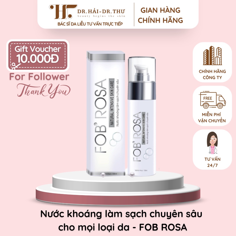Nước khoáng làm sạch chuyên sâu cho mọi loại da - FOB ROSA
