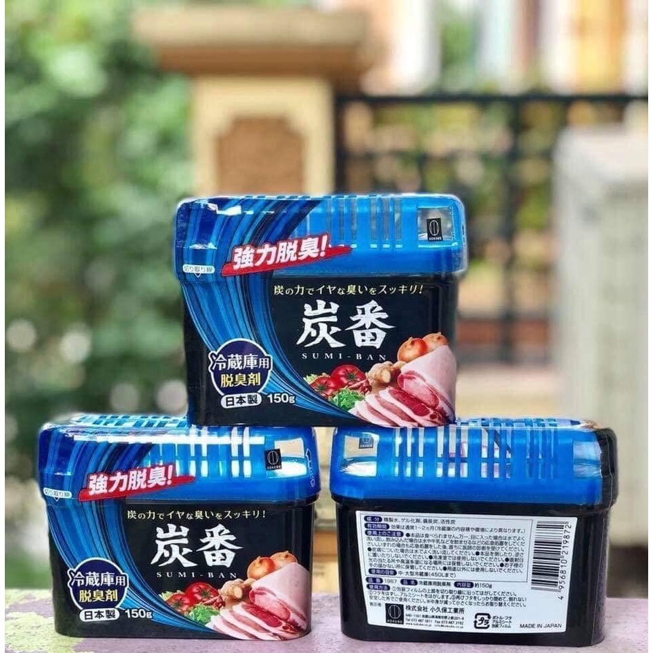 Hộp khử mùi tủ lạnh than hoạt tính Nhật Bản 150g
