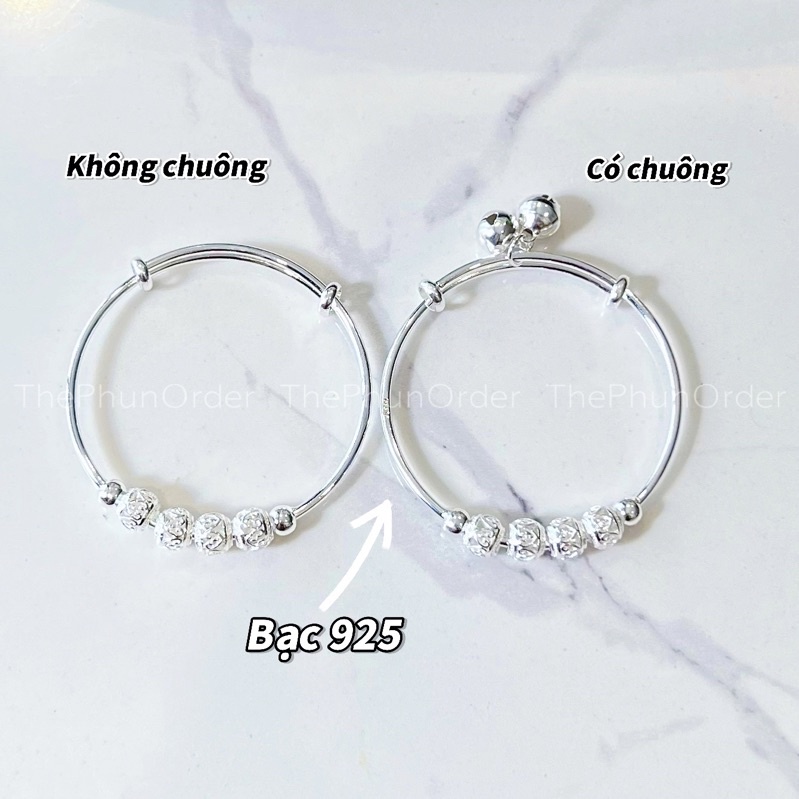 Lắc Tay/ Vòng Tay Bạc S925 - Vòng Tay Bạc Ý Hạt Charm Phong Cách Pandor