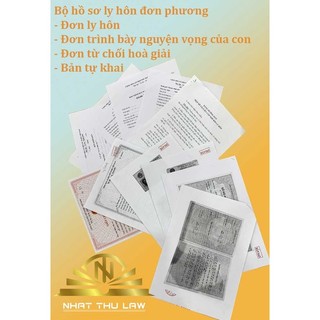 Bộ hồ sơ ly hôn đơn phương chuẩn quy định Toà án