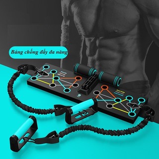 Bảng Tập Hít Đất,Chống Đẩy Đa Năng 3 Trong 1 Kiểu Dáng Mới (Gập Bụng + Dây Kéo Tay)VIDEO quay tại shop