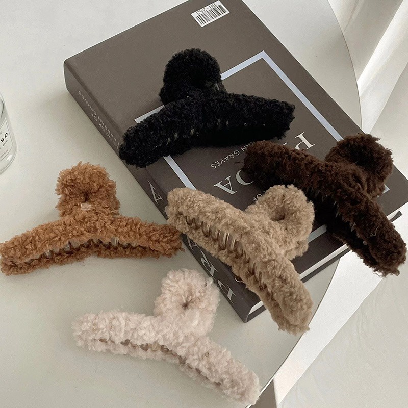 Kẹp Tóc Hình Cá Mập Phủ Lông Dễ Thương Thời Trang Nhật Hàn 2022