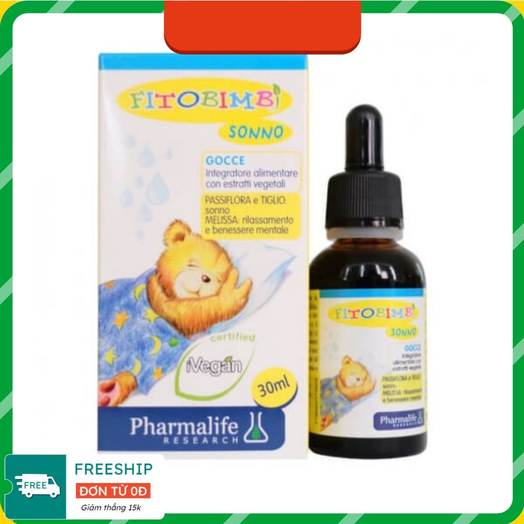 - Siro Fitobimbi Sonno Cải Thiện Giấc Ngủ giúp Trẻ Ngủ Ngon Giấc -Lọ 30ml