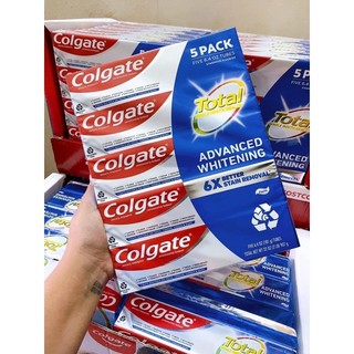 🦷🦷🦷kem đánh răng colgate total sf advanced whitening mỹ 181g