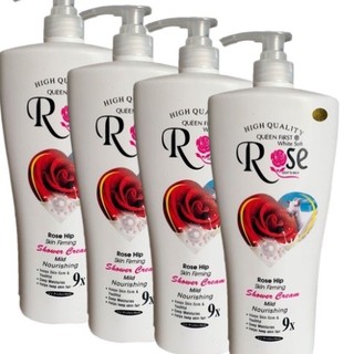 Combo 4 chai sữa tắm dê rose 9x chai lớn 1200ml