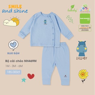 Bộ sơ sinh dày cài lệch Lullaby