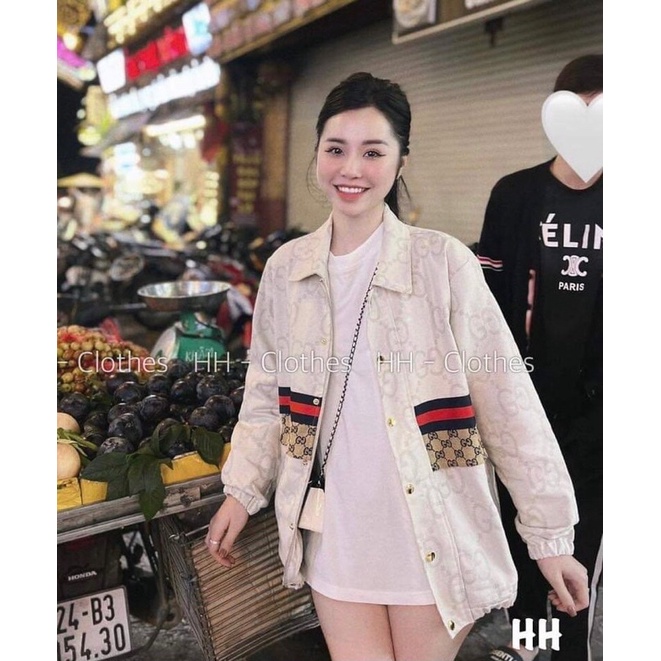 Bomber Gucci Form siêu rộng trùm mông